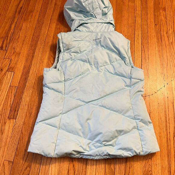 Columbia Vest Womens Large Omni Heat Hooded Down Jacket Light Blue * - Picture 4 of 13